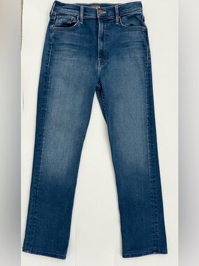 Mother Jeans High Waist Rider Skimp 28 Straight Leg Stretch USA 28” Inseam Denim